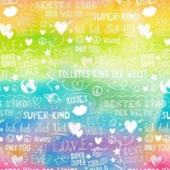 5-tlg. Stoffpaket Jersey Bestes Kind -STOFFWELTEN Verkäufe 5 tlg stoffpaket jersey bestes kind5