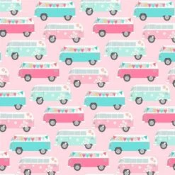 5-tlg. Stoffpaket Jersey Camper Bus -STOFFWELTEN Verkäufe 5 tlg stoffpaket jersey camper bus5