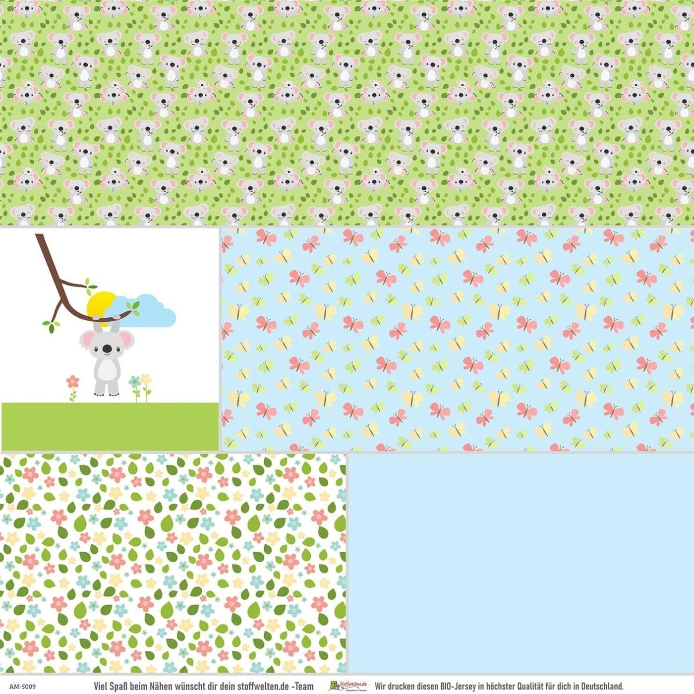 5-tlg. Stoffpaket Jersey Carla Koala 9 5-tlg. Stoffpaket Jersey Carla Koala – Bild 7