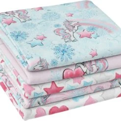 5-tlg. Stoffpaket Jersey Einhorn