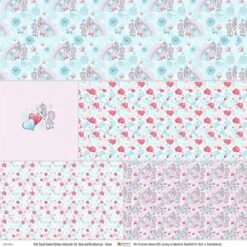 5-tlg. Stoffpaket Jersey Einhorn -STOFFWELTEN Verkäufe 5 tlg stoffpaket jersey einhorn7