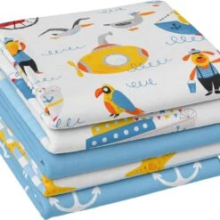 5-tlg. Stoffpaket Jersey Maritim