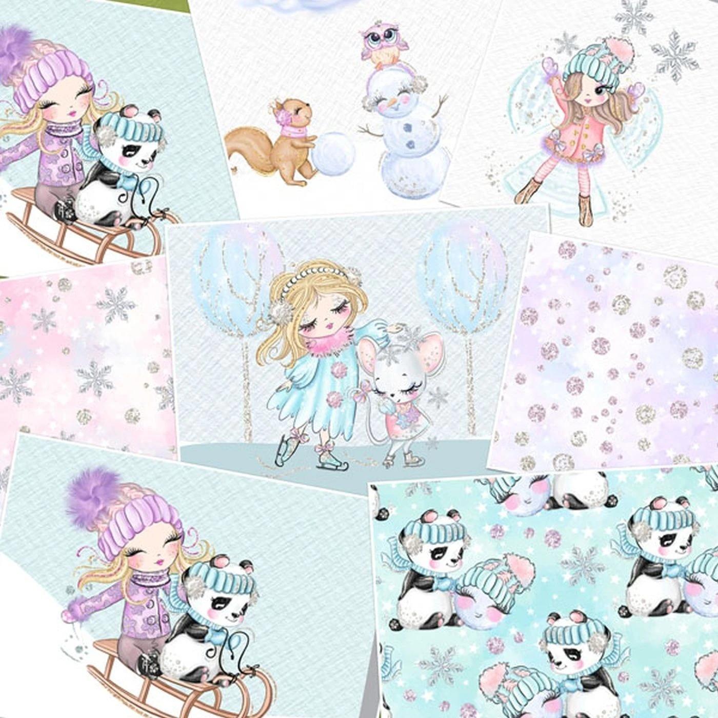 Bio-Jersey, Funkelglanz, WinterSpaß 5 Bio-Jersey, Funkelglanz, WinterSpaß – Bild 3