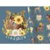 Bio-Jersey WUNSCHNAME Panel + Kombistoff Beautiful Farmlife Blau, 2 In 1 -STOFFWELTEN Verkäufe bio jersey wunschname panel kombistoff beautiful farmlife blau 2 in 1