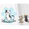 Bio-Jersey WUNSCHNAME Panel + Kombistoff Cuddle Cats, Blau, 2 In 1 -STOFFWELTEN Verkäufe bio jersey wunschname panel kombistoff cuddle cats blau 2 in 1