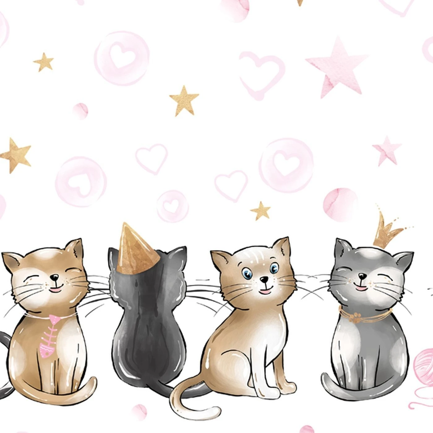 Bio-Jersey WUNSCHNAME Panel + Kombistoff Cuddle Cats, Rosa, 2 In 1 5 Bio-Jersey WUNSCHNAME Panel + Kombistoff Cuddle Cats, Rosa, 2 In 1 – Bild 3