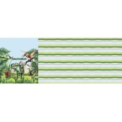 Bio-Jersey WUNSCHNAME Panel + Kombistoff Dino Jungle, Dino, Girls, 2 In 1 -STOFFWELTEN Verkäufe bio jersey wunschname panel kombistoff dino jungle dino girls 2 in 13