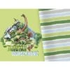 Bio-Jersey WUNSCHNAME Panel + Kombistoff Dino Jungle, Girls, 2 In 1