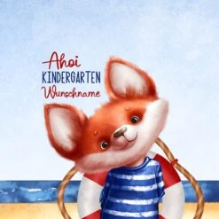 Titelseite -STOFFWELTEN Verkäufe bio jersey wunschname panel kombistoff kita spezial ahoi 2 in 12