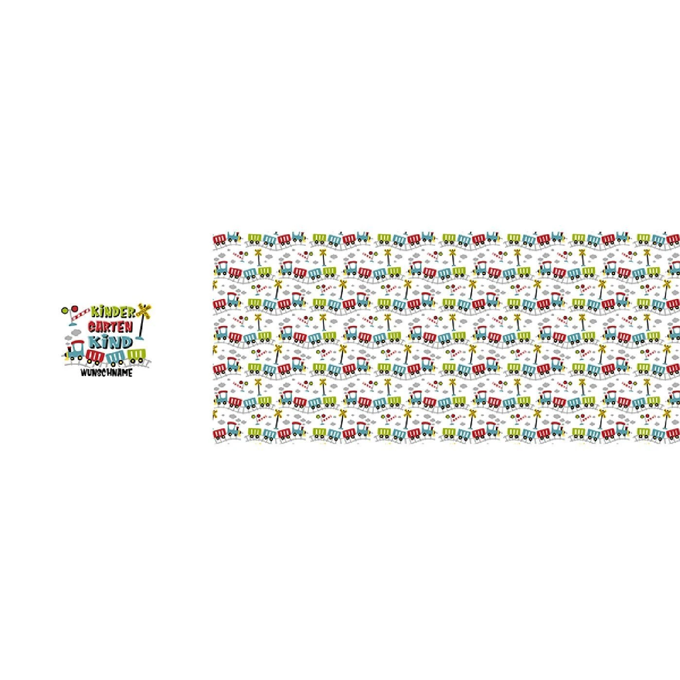 Bio-Jersey WUNSCHNAME Panel + Kombistoff KITA Spezial, Eisenbahn, 2 In 1 5 Bio-Jersey WUNSCHNAME Panel + Kombistoff KITA Spezial, Eisenbahn, 2 In 1 – Bild 3