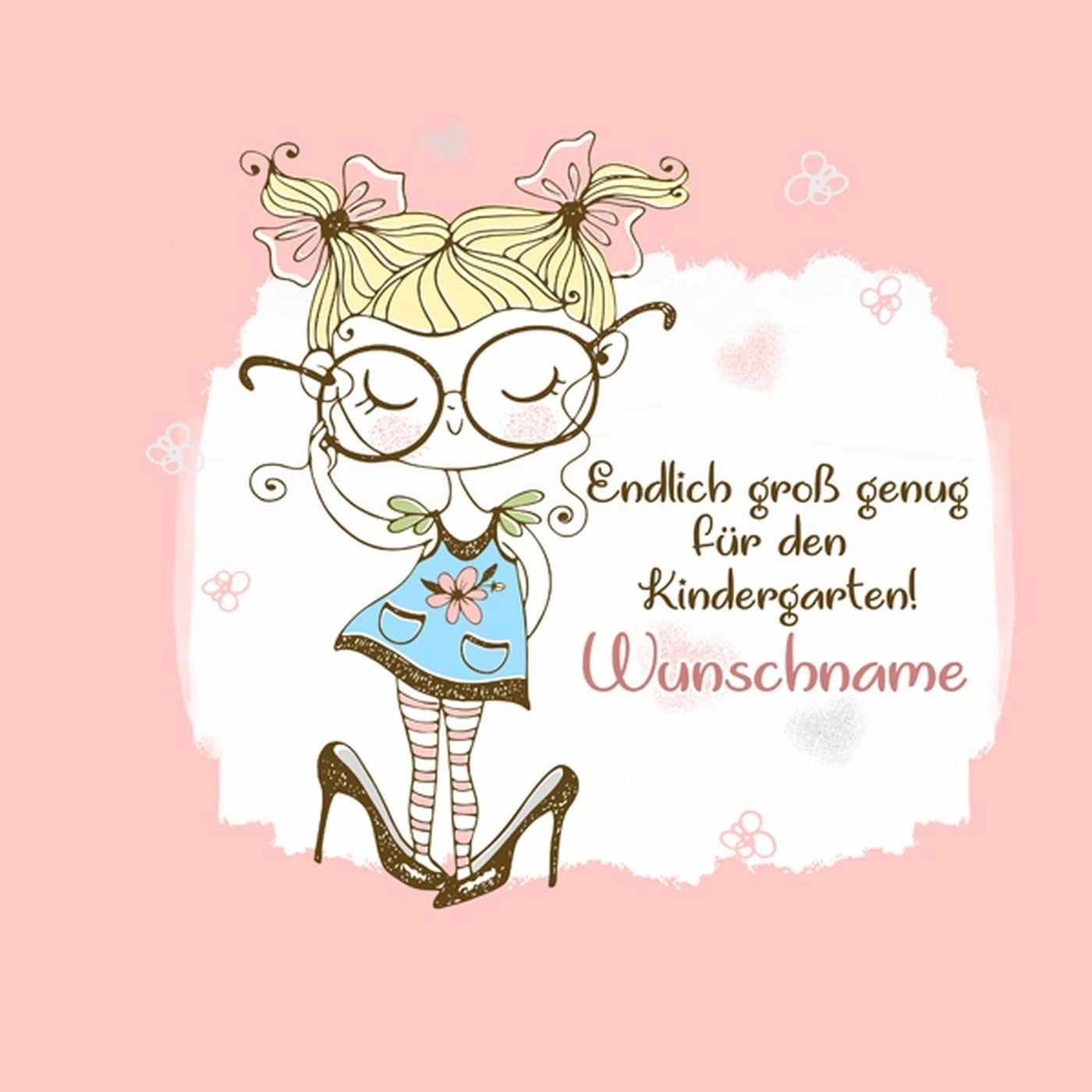 Bio-Jersey WUNSCHNAME Panel + Kombistoff KITA Spezial, Groß Genug, 2 In 1 4 Bio-Jersey WUNSCHNAME Panel + Kombistoff KITA Spezial, Groß Genug, 2 In 1 – Bild 2