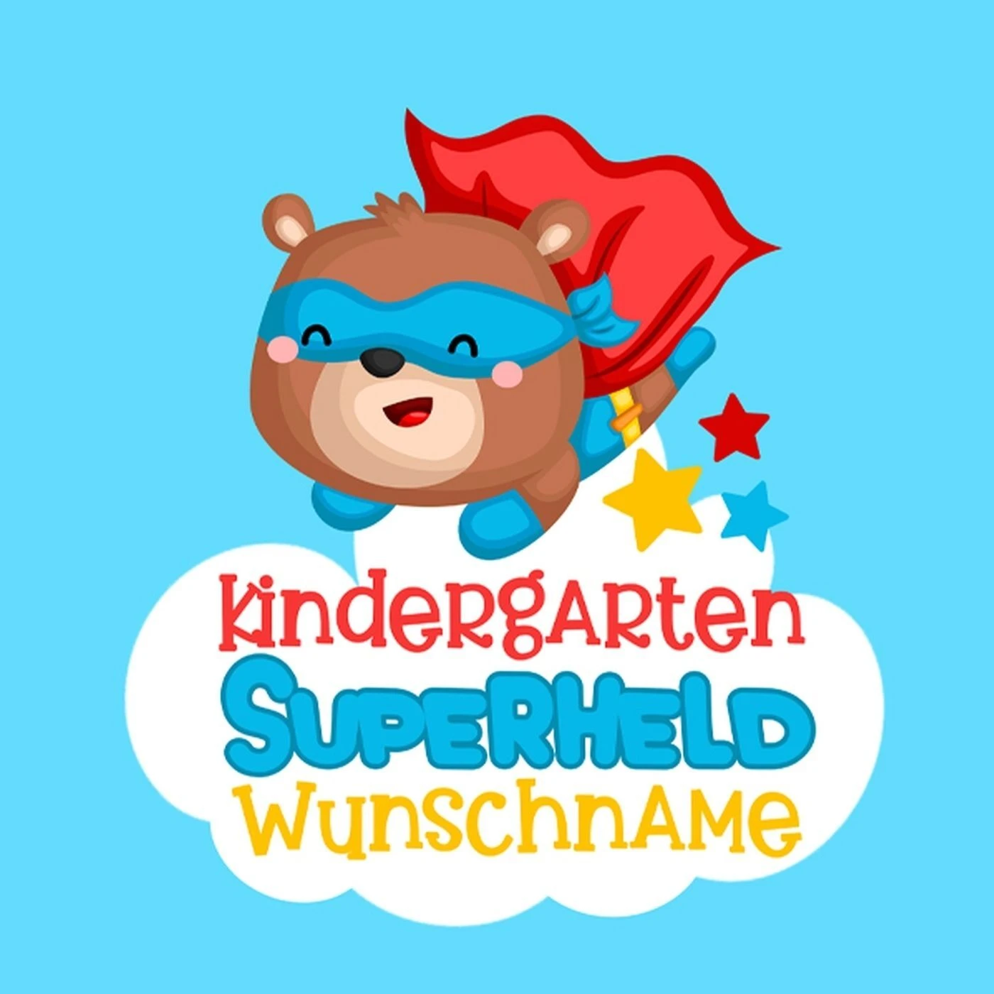 Bio-Jersey WUNSCHNAME Panel + Kombistoff KITA Spezial, Superheld, 2 In 1 4 Bio-Jersey WUNSCHNAME Panel + Kombistoff KITA Spezial, Superheld, 2 In 1 – Bild 2