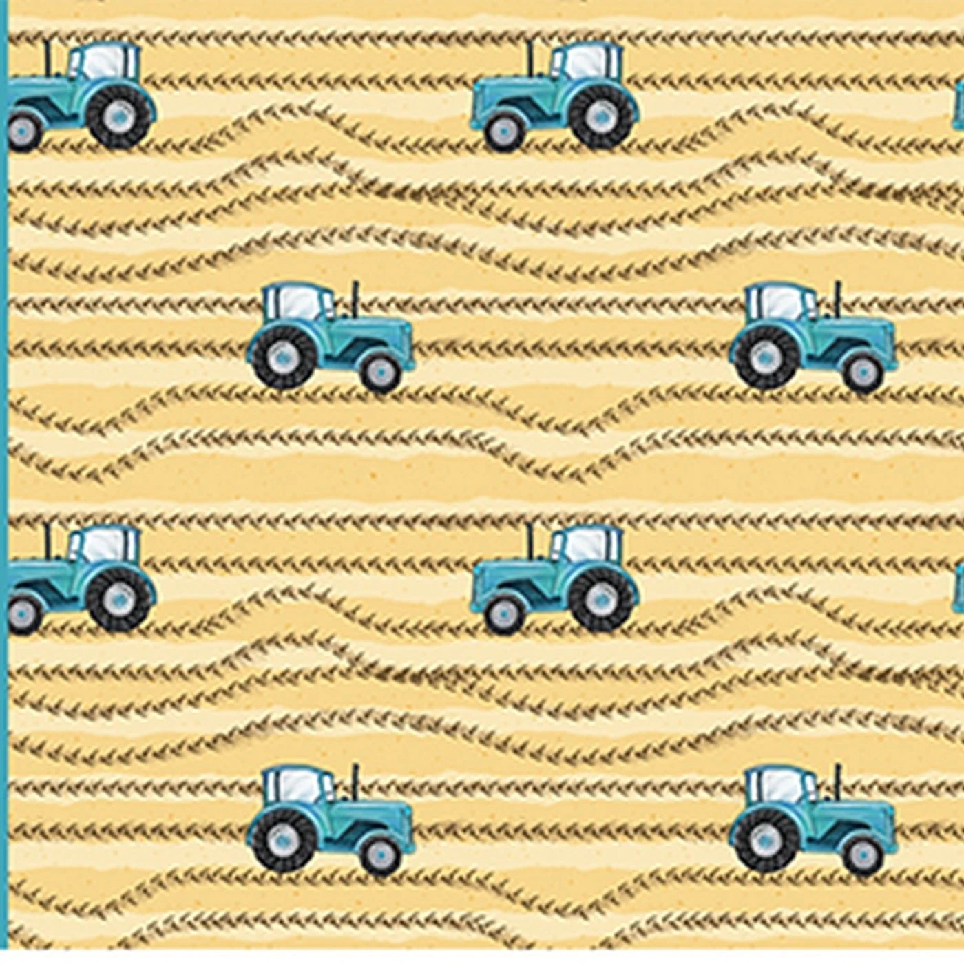 Bio-Jersey WUNSCHNAME Panel + Kombistoff Little Farm, Trecker Blau, 2 In 1 5 Bio-Jersey WUNSCHNAME Panel + Kombistoff Little Farm, Trecker Blau, 2 In 1 – Bild 3