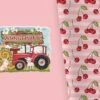 Bio-Jersey WUNSCHNAME Panel + Kombistoff Little Farm, Trecker Rosa, 2 In 1 -STOFFWELTEN Verkäufe bio jersey wunschname panel kombistoff little farm trecker rosa 2 in 1