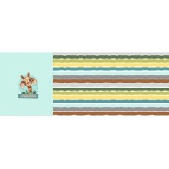 Bio-Jersey WUNSCHNAME Panel + Kombistoff Smiling Friends, Giraffe Türkis, 2 In 1 -STOFFWELTEN Verkäufe bio jersey wunschname panel kombistoff smiling friends giraffe tuerkis 2 in 13