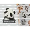 Bio-Jersey WUNSCHNAME Panel + Kombistoff Smiling Friends, Panda Grau, 2 In 1 -STOFFWELTEN Verkäufe bio jersey wunschname panel kombistoff smiling friends panda grau 2 in 1