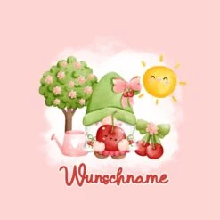 Titelseite -STOFFWELTEN Verkäufe bio jersey wunschname panel kombistoff suesse fruechtchen kirschen 2 in 12