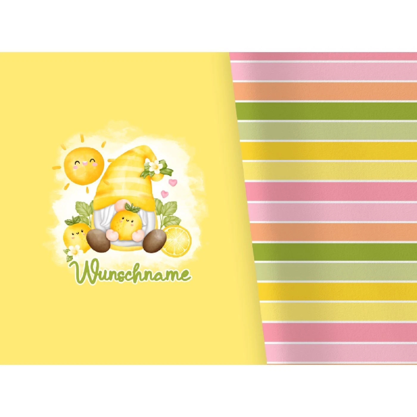 Bio-Jersey WUNSCHNAME Panel + Kombistoff Süße Früchtchen, Orange, 2 In 1 3 Bio-Jersey WUNSCHNAME Panel + Kombistoff Süße Früchtchen, Orange, 2 In 1