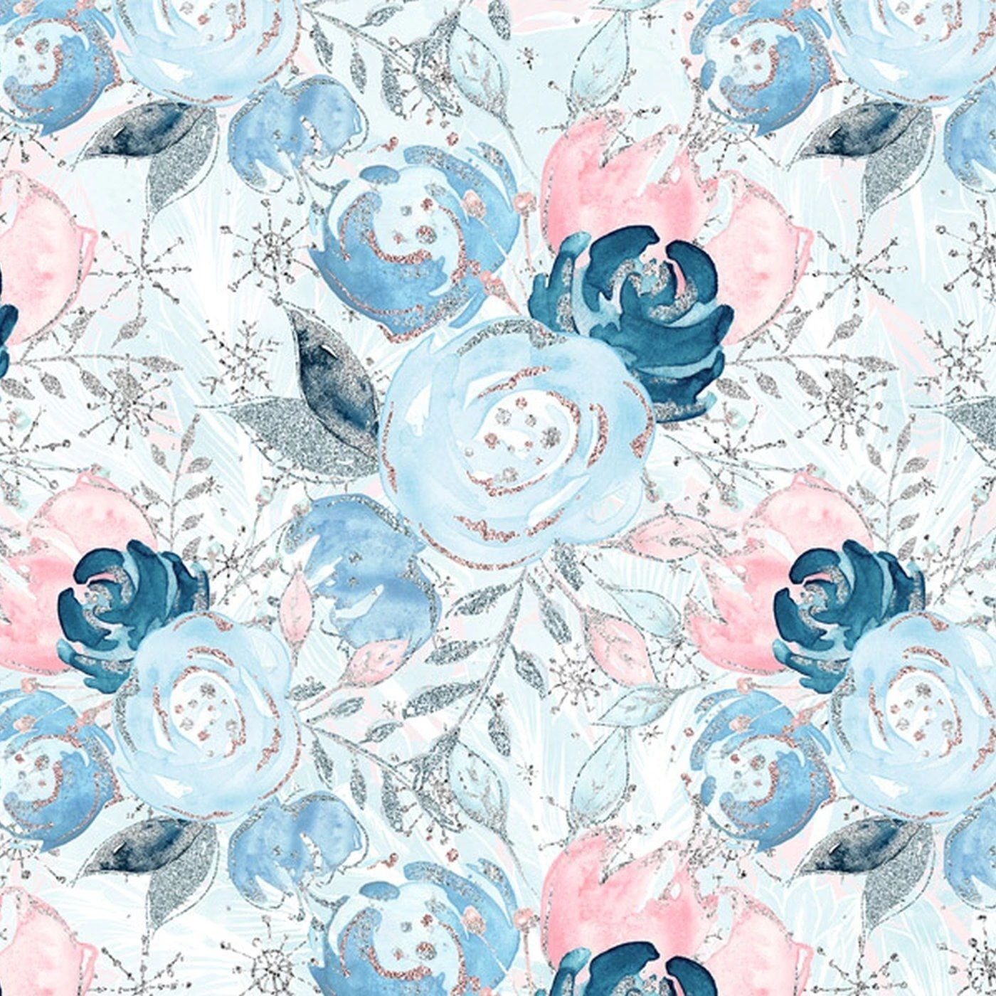 Bio-Sommersweat, Königin Des Eises, Große Rosen 2 Bio-Sommersweat, Königin Des Eises, Große Rosen