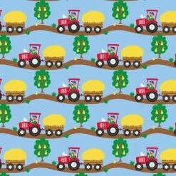 Bio-Sommersweat, Traktor Auf Hellblau, Exklusiv Bei Uns