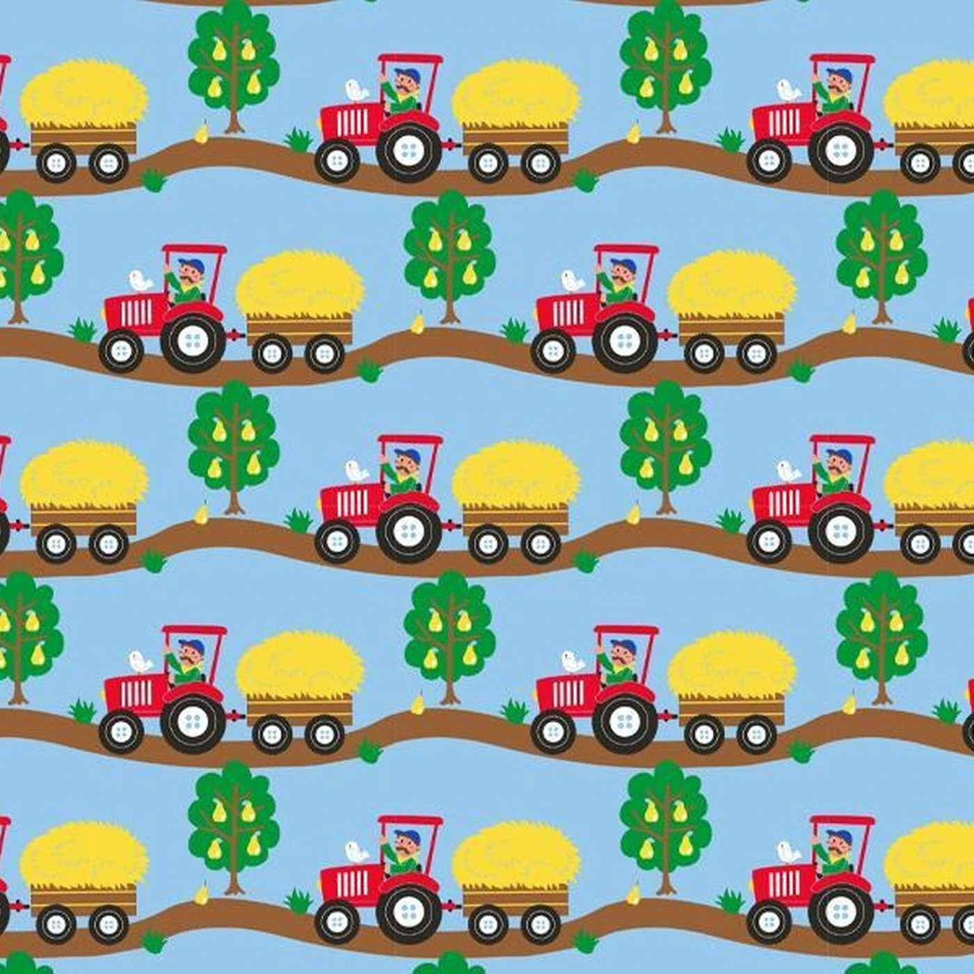 Bio-Sommersweat, Traktor Auf Hellblau, Exklusiv Bei Uns 3 Bio-Sommersweat, Traktor Auf Hellblau, Exklusiv Bei Uns