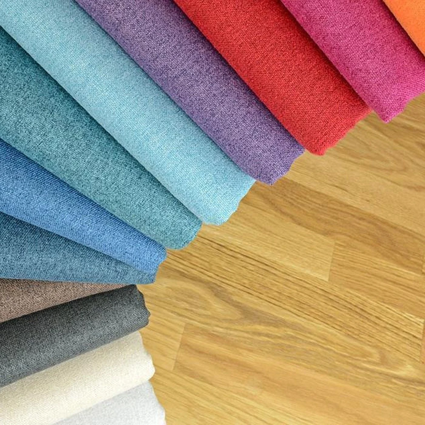 Hochw. MELIERTER Taschenstoff "PARIS" - Orange Melange, Wasserabweisend 4 Hochw. MELIERTER Taschenstoff "PARIS" - Orange Melange, Wasserabweisend – Bild 2