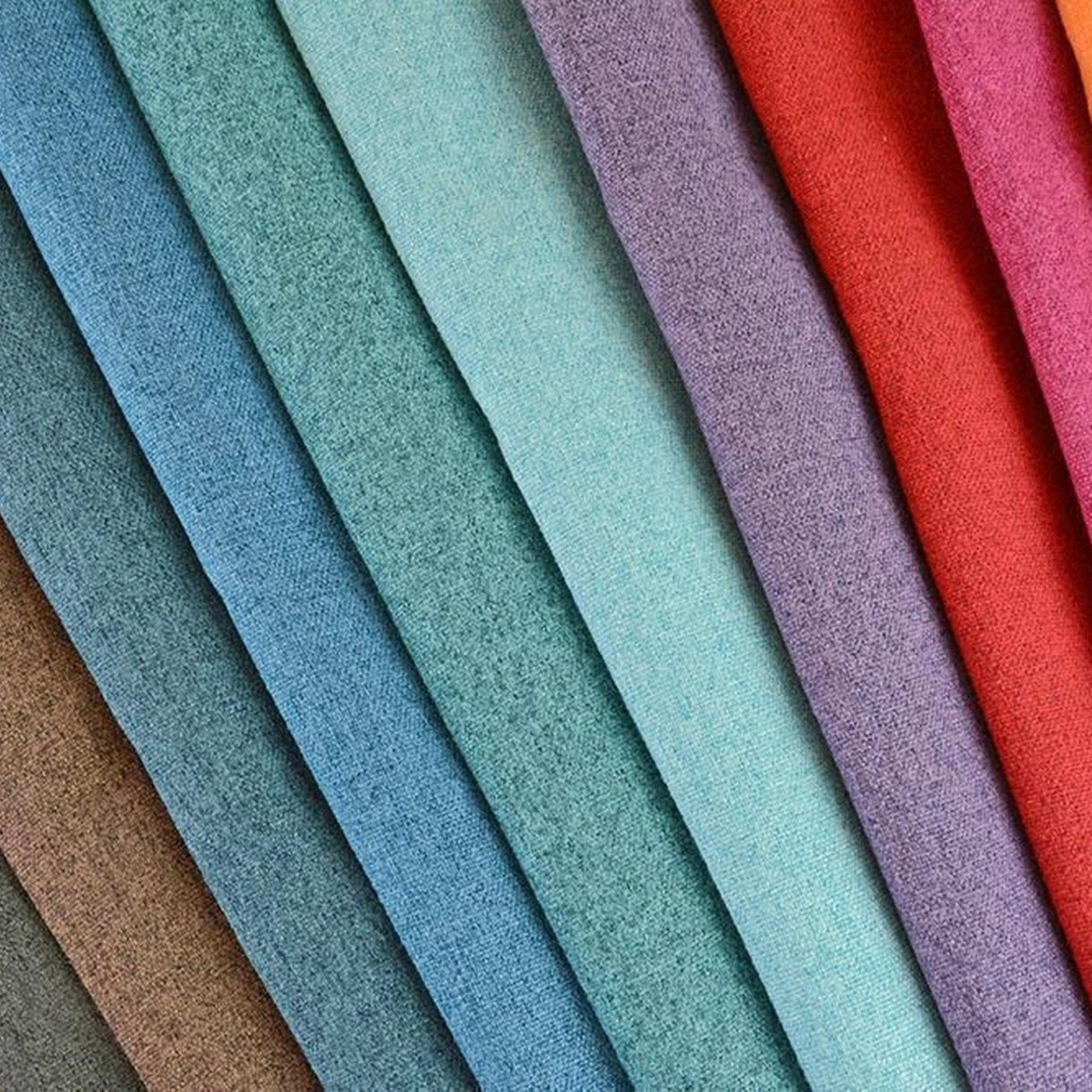 Hochw. MELIERTER Taschenstoff "PARIS" - Orange Melange, Wasserabweisend 5 Hochw. MELIERTER Taschenstoff "PARIS" - Orange Melange, Wasserabweisend – Bild 3