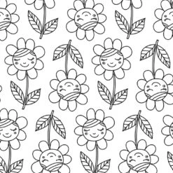 Musselin BLUMEN BETTY Schwarz Weiß, Exklusiv Bei Uns