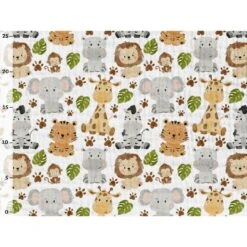 Musselin Dschungeltiere