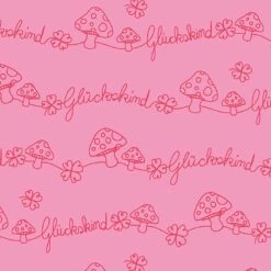 Musselin GLÜCKSKIND Rosa Rot, Exklusiv Bei Uns