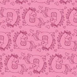 Musselin PONY PAULA, Rosa Melange, Exklusiv Bei Uns