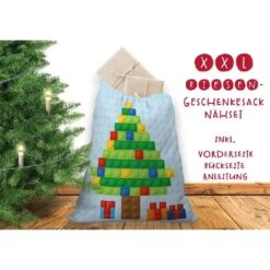 Nähset XXL Riesen Geschenke-Sack Bausteine, Canvas