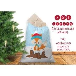 Nähset XXL Riesen Geschenke-Sack Fuchs, Canvas