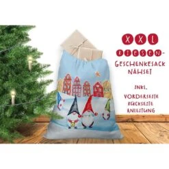 Nähset XXL Riesen Geschenke-Sack Gnomes, Canvas