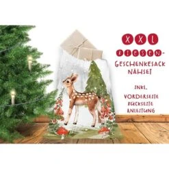 Nähset XXL Riesen Geschenke-Sack Im Wald, Canvas