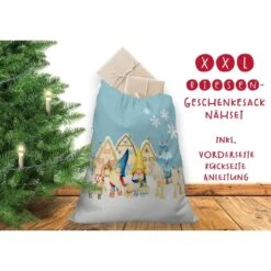 Nähset XXL Riesen Geschenke-Sack Winterwichtel, Canvas