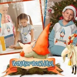 Nähset XXL Riesen WUNSCHNAME Geschenke-Sack Winterwichtel, Canvas -STOFFWELTEN Verkäufe naehset xxl riesen wunschname geschenke sack winterwichtel canvas5