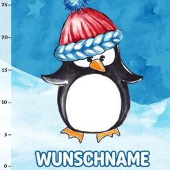 Titelseite -STOFFWELTEN Verkäufe pinguin party panel kombistoff wunschname pinguin bio jersey2
