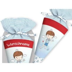 Schultüte Ahoi Kleiner Junge, Nähset Mit Rohling