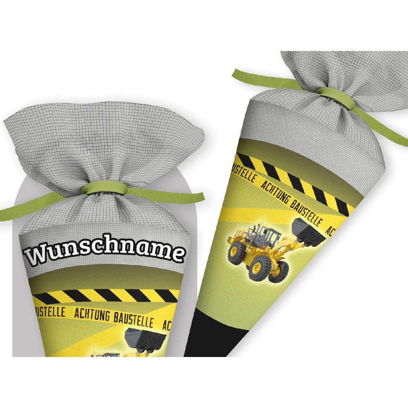 Schultüte Bagger, Nähset Mit Rohling 3 Schultüte Bagger, Nähset Mit Rohling