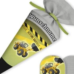 Schultüte Bagger, Nähset Mit Rohling 7 Schultüte Bagger, Nähset Mit Rohling -STOFFWELTEN Verkäufe schultuete bagger naehset mit rohling 13