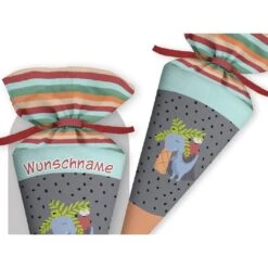 Schultüte Dino & Palme, Nähset Mit Rohling