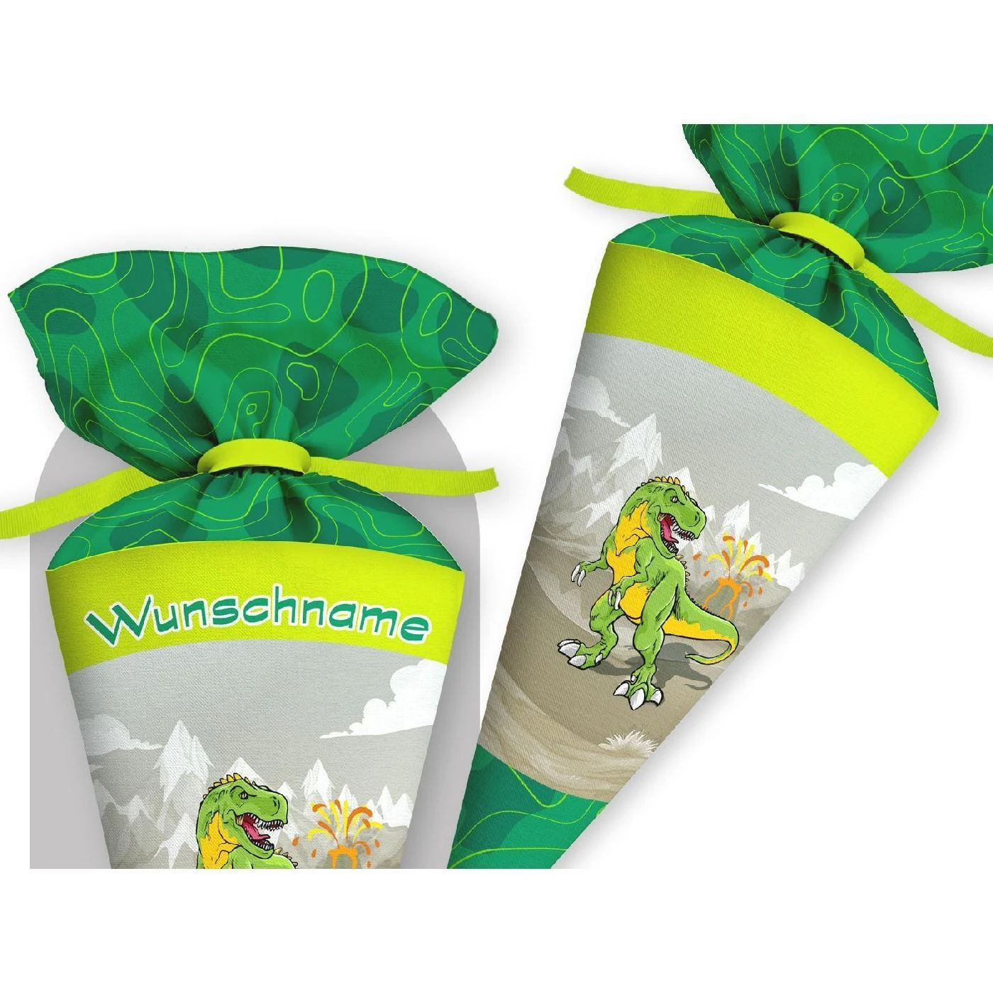 Schultüte Dino & Vulkan, Nähset Mit Rohling 3 Schultüte Dino & Vulkan, Nähset Mit Rohling