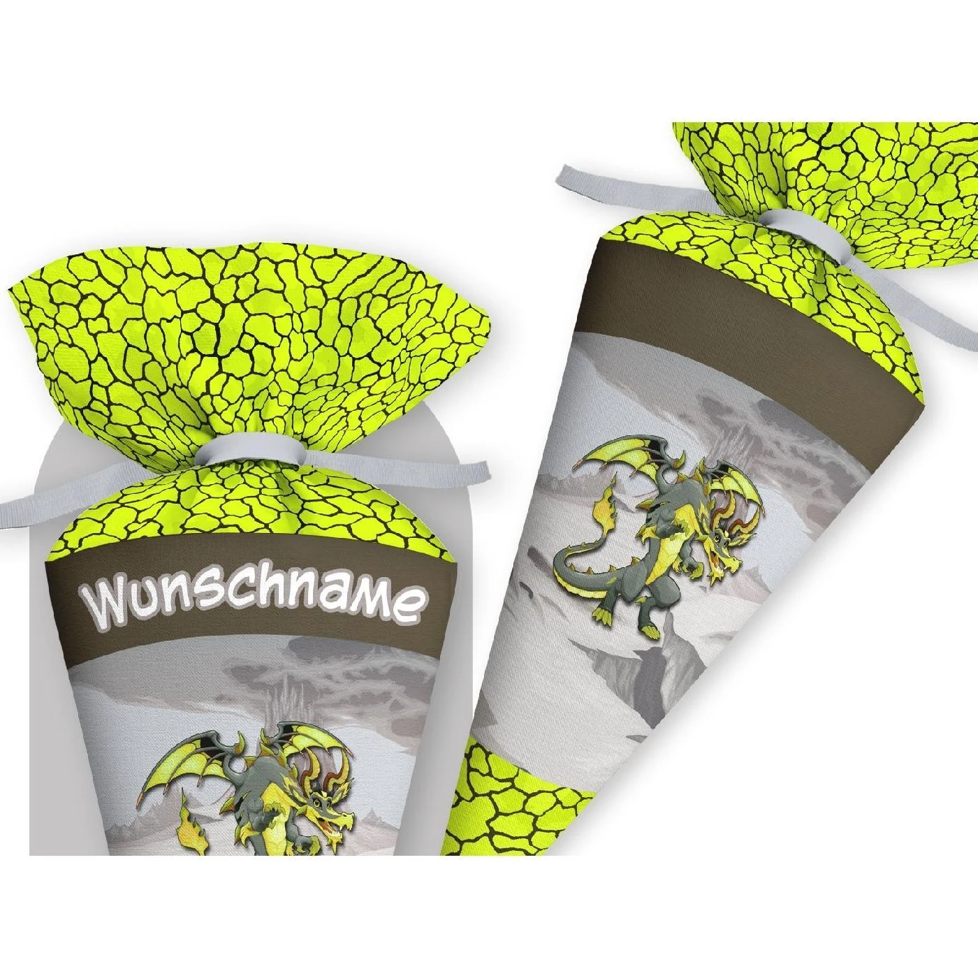 Schultüte Drache, Nähset Mit Rohling 3 Schultüte Drache, Nähset Mit Rohling