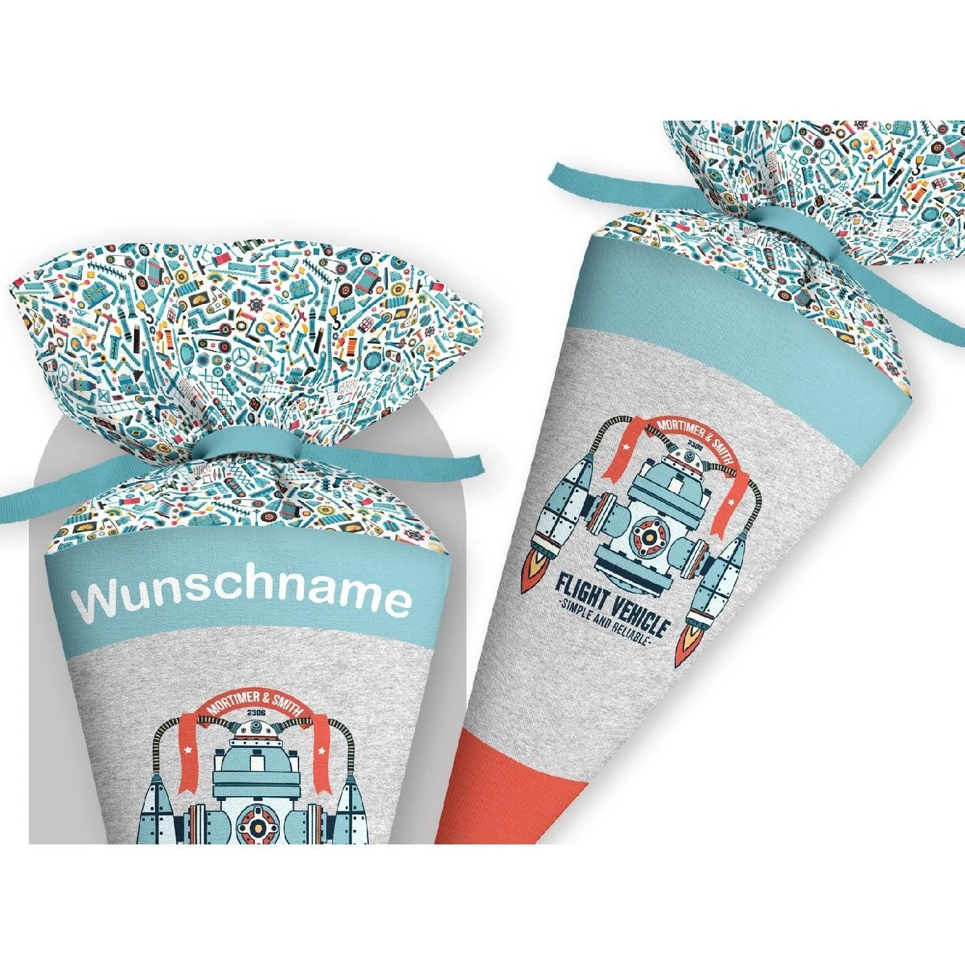 Schultüte Flight Vehicle, Nähset Mit Rohling 3 Schultüte Flight Vehicle, Nähset Mit Rohling