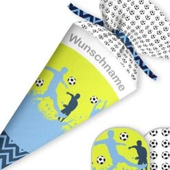 Schultüte Fußballspieler, Nähset Mit Rohling -STOFFWELTEN Verkäufe schultuete fussballspieler naehset mit rohling 13