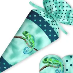 Schultüte Gecko, Nähset Mit Rohling 5 Schultüte Gecko, Nähset Mit Rohling -STOFFWELTEN Verkäufe schultuete gecko naehset mit rohling 12