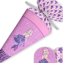 Schultüte Glitzer Meerjungfrau, Nähset Mit Rohling 6 Schultüte Glitzer Meerjungfrau, Nähset Mit Rohling -STOFFWELTEN Verkäufe schultuete glitzer meerjungfrau naehset mit rohling 12