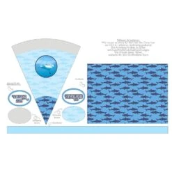 Schultüte Hai (Blau), Nähset Mit Rohling -STOFFWELTEN Verkäufe schultuete hai blau naehset mit rohling 12