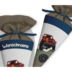 Schultüte Jeep, Nähset Mit Rohling